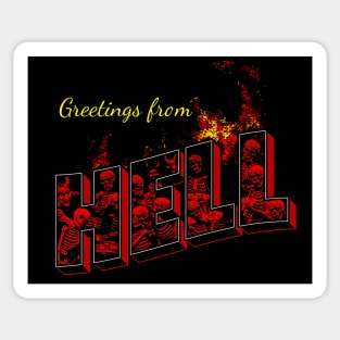 Greetings from Hell Sticker